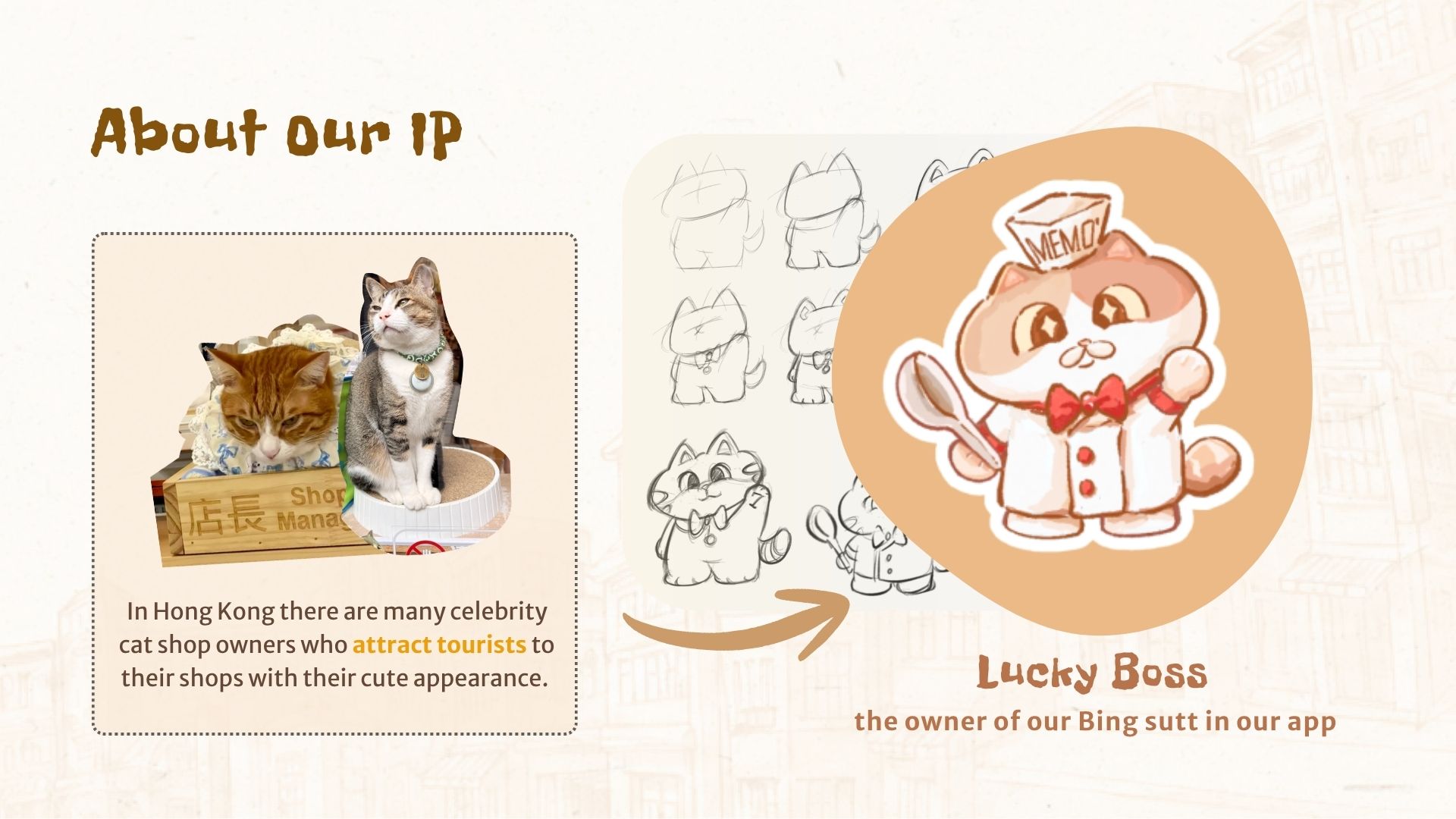 CityPaws — About Our IP, Lucky Boss character design